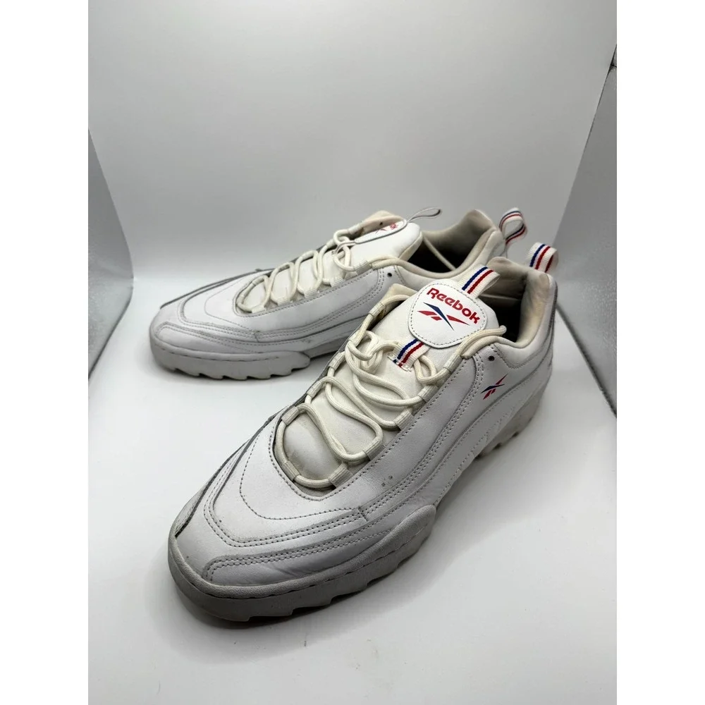 Reebok Rivyx Ripple DV6619 Mens 9 Sneaker‎ White Leather Low Top Lace Up Shoes